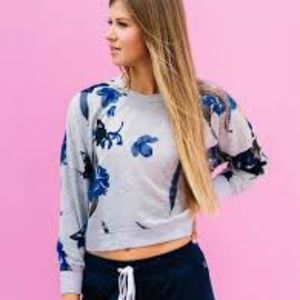 ZYIA crop sweater orchid sweater